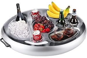 JUNBAOYYDS Inflatable Drink Holder, Aufblasbarer Getränkehalter Schwimmender, Schwimmender Bierhalter, 2in1 Aufblasbarer Getränkehalter, Getränkehalter Pool Schwimmende
