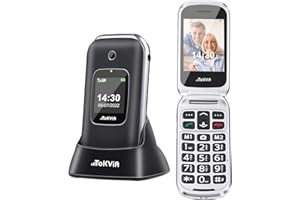 TOKVIA GSM Mobiltelefon Klapphandy für Senioren | Seniorenhandy ohne Vertrag mit SOS Notrufknopf | Großen Tastenhandy 2,4-Zoll-Bildschirm T221