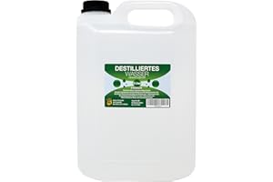 ‎AROMHUSET Destilliertes Wasser 5 L | hoher Reinheitsgrad von 2 Mikrosiemens | Reinstwasser | zum Trinken und Kochen geeignet | geschmacksneutral | keim- und chlorfrei