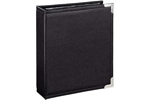 Hama 1930 fotoalbum (B x H) 16,5 cm x 21 cm svart 100 sidor fästalbum, konstläder, metall