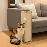 PETKARAY Under-Furniture - Rascador para gatos, poste rascador de sisal de 60 cm para esquina de sof&aacute;, protector de muebles p