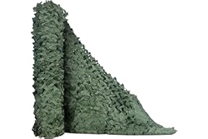 Raysent Red de Camuflaje persianas de Malla Doble para decoración Caza Patio Campamento fotografía Granja Refugio ocultación de Coche Fiesta exhibición telón de Fondo Paintball Cortina Techo Valla