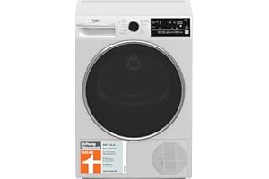 Beko B3T42240S b300 Wärmepumpentrockner, 8 kg, allergikergeeignet, Hygiene Trocknen & Hygiene Auffrischen, SteamCure - Dampffunktion, 14 Programme, Weiß