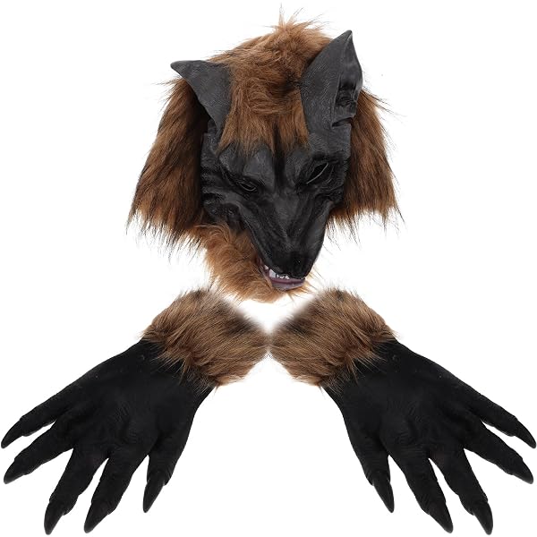 Costume Loup-garou Réaliste Avec Masque Et Gants à Griffes - Latex Respirant | Halloween, Fête Déguisée