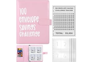 TIOODRE Enveloppe Budget Francais A5 Classeur Budget Planner 5050€ Classeur Budget A5 Français avec 25 Classeur Budget et 1 Autocollants, Classeur Enveloppe Budget Planifier vos Dépenses