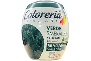 FEI FAN Colorante Per Tessuti -VERDE SMERALDO- Per Ravvivare o Cambiare Il Colore Dei Capi e Dell'Arredamento, Per Colori Intensi e Brillanti Senza Fatica 350g