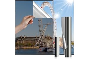 Antrect Window Film Privacy Film For Glass Windows Anti Glare Reflective Film One Way Mirror Film Heat Control Window Tint Film Home UV Blocking Opaque Film