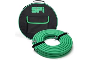 SPI 15M Drain Down Hose with Hose Bag - SPI Drain Down Hose Kit, 15-Meter Pipe with 2 Hook and Loop Storage Straps, 2 Clamps, with Anti-Kink Technology All Supplied in/with The Bag