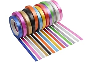 ANCROWN Ancoo 26 Rolls Curling Ribbon Ballon Ribbon Christmas Ribbon for Gift Wrapping Valentine Wedding Party Decoration