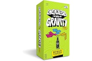 BIG POTATO Cards Vs Gravity Pro: zawiera torbę podróżną i dodatkowe karty. Zabawna gra rodzinna dla 2-8 graczy, najlepsza nowa gra w stos (duża) | Najlepsze świąteczne gry planszowe