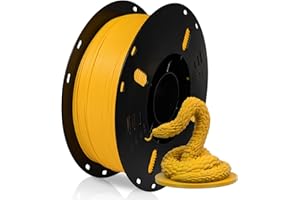 Voxelab PLA 3D Printer Filament, Dimensional Accuracy +/- 0.02 mm, 1kg Spool (2.2lbs),1.75mm PLA, Fit Most FDM Printer, Yellow