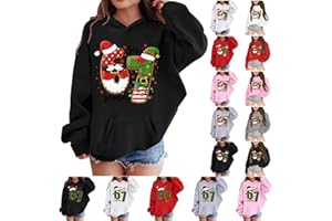 GENERIC Christmas 67 Kids Hoodies Jumper for Boys Girls Six Seven Christmas Hat Theme Print Sweatshirt Casual Long Sleeve Pullover Comfortable Soft Fabric Holiday Essential Oversized Coats UK