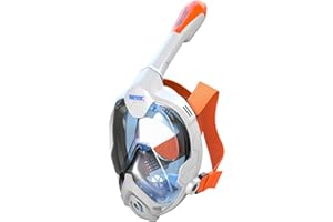 Seac Magica, Masque Snorkeling Plein Visage Intégral 180°, Purge de Vidage et Tuba avec Sistème Étanche au Top