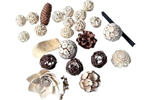 XBLOOMBOX Vanilla Pot pourri Scented Nature Botanical Blend Pot pourri Bowl with Rich Vanilla Fragrance, Dry Fruit Handcrafted Décor Mix pot pourri for Thanksgiving Home Decor 5.5" x 1.97" x 5.5"