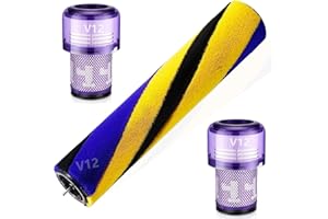 OMYOPY Rodillo de cepillo para Dyson V12 Detect Slim Absolute Total Clean Extra Aspiradora Roll Piezas de repuesto (V12 Cepillo con filtro)