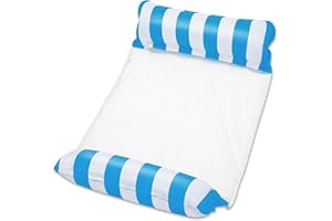 UMUACCAN Inflatable Pool Hammock, Inflatable Floating Hammock Chair, 4 IN 1Multi-Purpose Swimming Pool Floats Lounger/Water Floating Chair Bed for Adults Kids