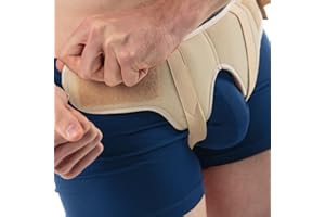 aHeal Mutande per ernia inguinale uomo - Slip ernia inguinale uomo con cintura ernia inguinale uomo - Cinto ernia inguinale uomo per sollievo dal dolore - 3: 97.5-105 CM; 38.1-41.3", Pelle