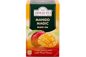 Ahmad Tea Mango Magic (Pack of 1, Total 20 Aluminium Foil Envelopes) [Grocery]
