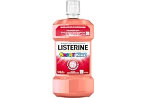 ‎LISTERINE LISTERINE Smart Kidz Mild Berry 500 ml, antibakterielle Kinder Mundspülung ohne Alkohol und ohne Zucker, Mundwasser schützt vor Karies, geeignet für Kinder ab 6 Jahren