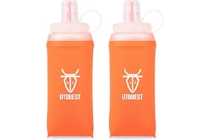 UTOBEST Soft Flask Running Water Bottle Collapsible Water Bottle for Trail Running Hydration Pack Hiking Cycling Climbing