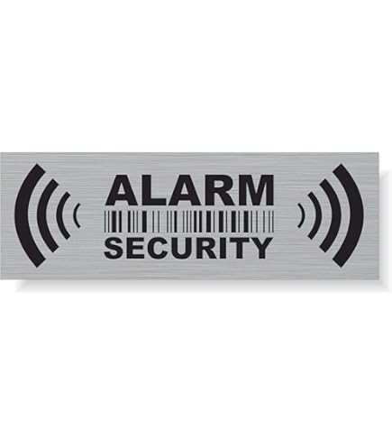 2x Aufkleber Alarmanlage Alarmgesichert Alarm Hinweis Wetterfest UV