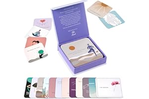 ARIOND Cartes d'affirmations positives pour femme | Cartes de motivation avec questions qui suscitent la réflexion, affirmations quotidiennes pour femme | Cartes de pleine conscience, cartes inspirantes,