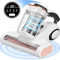 JIGOO Aspirateur Matelas Anti Acariens 500W LED UV-C - Élimine 99,9% Allergènes Et Punaises