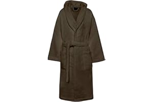 PARAMAISON Accappatoio con Cappuccio Spugna Marte, Uomo Donna, 100% Cotone Morbidissimo, 420 grammi, Casa, Piscina, Palestra, Castagna, 52-54 XL EU
