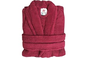 Stars and Stripes Organic Ecological Sustainable Royal Blue Cotton Terry Towel Plain Bathrobe