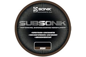 SONIK SPORTS Sonik SubSonik Brown Carp Mono Line 1200m : 18lb
