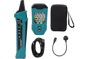 Eujgoov Circuit Breaker Finder ET32 with Adjustable Sensitivity RCD Test NCV Voltage Tester Rechargeable Battery for Electrical Safety Inspection (UK Plug)