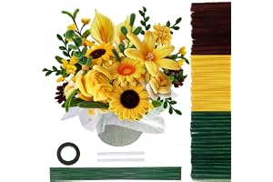 TOAOB THE ONE AND ENDAST BABY TOAOB 200 stycken 3 färger piprensare, färgglatt set med blomtråd och blomband, chenille, stjäl