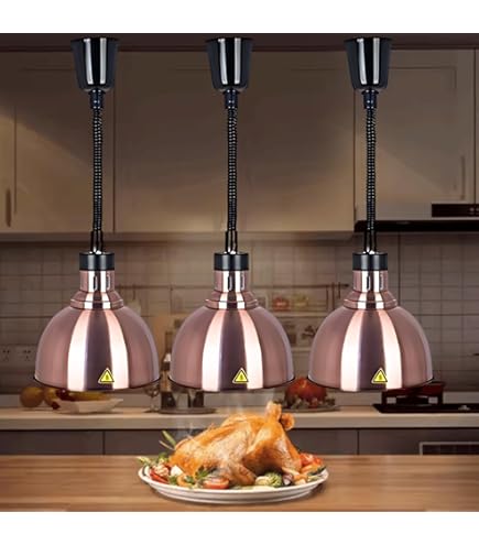 Lampada Riscaldante Per Alimenti Regolabile - 60-180 Cm, Per Ristoranti E Buffet