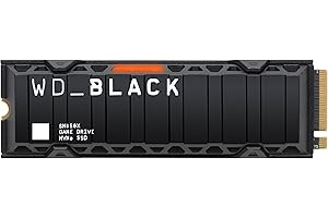 WD_BLACK SN850X NVMe SSD, 2TB M.2 2280, NVMe SSD con disipador de calor, Velocidades de lectura hasta 7300 MB/s, escritura 6600 MB/s, SSD para Juegos internos, PCIe Gen 4, SSD de alto rendimento