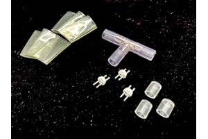 ‎LEDZEIT LEDZEIT - Profi Serie - Verbinder T, PVC transparent. NUR für den auf dieser Seite angegebenen LED-Lichtschlauch, NICHT kompatibel mit Neon Flex und LED Strip