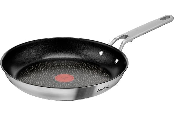 Tefal Extreme stekpanna, 28 cm, rostfritt stål – Mineralförstärkt Non-Stick, Ugnssäker 250°C