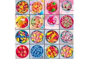 IVEN ALGER Vegan Fizzy And Fizz-Free | Pick n Mix Sweets - Gelatine-Free | Gluten-Free | Plant-Based Treats | Fizzy And Fizz-Free Pick n Mix Delicious Retro Pick n Mix Sweets For Birthdays, Christmas