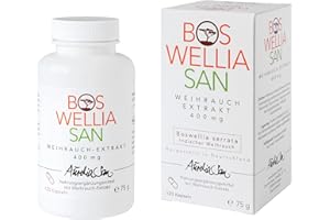 AURELIASAN BOSWELLIASAN Frankincense Capsules Set High Dose 400 mg 120 Capsules High-Quality Indian Frankincense Extract (Boswellia Serrata) Vegan for More Mobility in Everyday Life