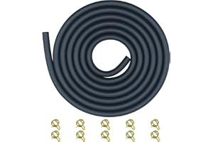 Strongthium Ø 5 mm bensinslang 3/16 tum set med 10 slangklämmor | 2 m bränsleslang E10 etanolresistent för Honda GX160 GX390 gräsklippare elgenerator grästraktor fyrhjuling motor