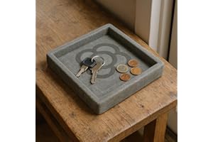 ROCKING GIFTS Bandeja vaciabolsillos Cuadrada PANOT Gris Cemento 15 cm