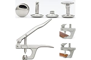 My Belt - Hohlnietenzange Set mit 300 Hohlnieten Silber – 6mm, 8mm & 10mm – für Leder, Gürtel & Taschen