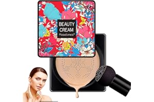 ‎ZYNEWA Zynewa Pilzkopf-Luftkissen, CC-Creme, Foundation Make up Pilz Luftkissen, Foundation Cover Concealer Feuchtigkeitsspendende aufhellende Pigment Liquid Foundation, sogar Hautton Make-up Basis