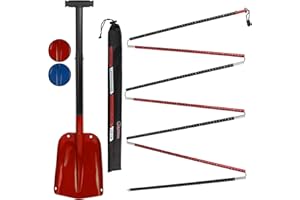 ALPIDEX Avalance Kit : Aluminium Avalanche Probe and Telescope Snow Shovel Lightweight