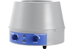 HAPPYBUY Mophorn Labor Heizmantel 1000 ml Digitaler Magnetrührer-Mantel 220 V Labor Heizhaube zum Erhitzen und Rühren von Flüssigkeiten Digitaler Elektroheizmantel