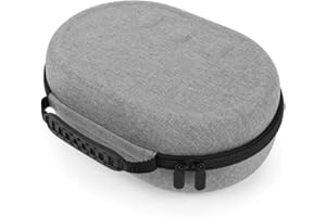 CRGANGZY Torba do przenoszenia, odporna na wstrząsy torba ochronna, odporna na zarysowania, torba podróżna, przegroda z torbą siatkową do zestawu słuchawkowego Meta Quest 3, Szary, Niestandardowe