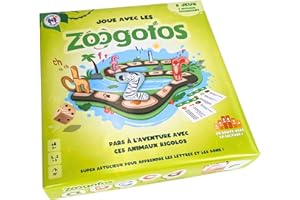Zoogotos – Jeu de Société Éducatif Lecture Enfant 4-7 Ans – 6 Jeux Progressifs et Ludiques pour Apprendre Les Lettres et Les Sons – Animaux-Lettres Astucieux – Méthode Éprouvée – Fabriqué en France