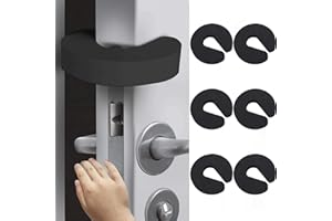 Catelves 6 Stück Klemmschutz für Türen Kinder, Türstopper kinder Schwarz, Türstopper Baby Schaumstoff, Tür Klemmschutz, Fensterstopper, Türstopper Klinke, Türstopper Tür zum Schutz Kleiner Kinderhände