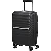 Samsonite Neo Flux Spinner S Slim Expandable Carry-on Luggage 55 cm, 39/45 L, Black (Black)