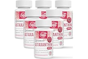 Cestfilo Liposomales Astaxanthin Ergänzungsmittel 24 mg, Maximale Absorption, Glutenfrei, Gentechnikfrei (60 Stück (6er-pack))