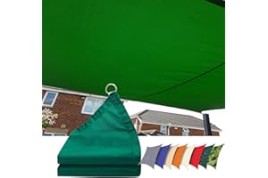 GYUEZX Shade Sail Waterproof,1x1m Rectangle Sunscreen Awning Canopy,Outdoor Shade Canopy 95% UV Protection with Free Rope,for Deck Garden, Patio,Yard,Party,Beach